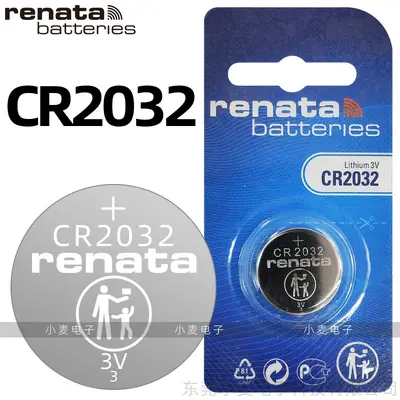 Renata CR2032 Button Cell Battery 3V Lithium, for Car Key and Watch - 7