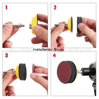 2 inç Zımpara Disk Pad Seti 100 Adet 80-3000 Kum - 4