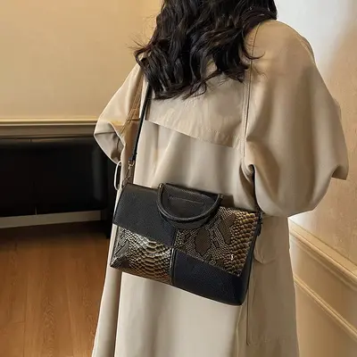 Women's Crossbody Bag Niche Design Retro Small Square Bag - 4