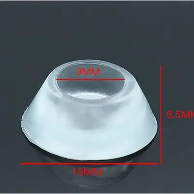 Halbrunde Kunststoff-Antirutsch-Möbelgleiter, transparentes PVC - 9