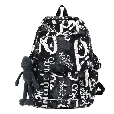 Graffiti Backpack, Large Capacity School and Travel Bag - 8