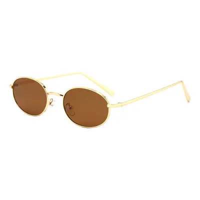 Cat Eye Sunglasses for Women, Metal Oval Frame, UV400 Protection - 9