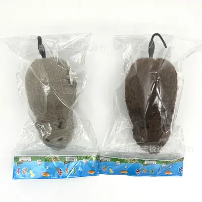 Wind-Up Plush Mouse, Cat and Dog Toy