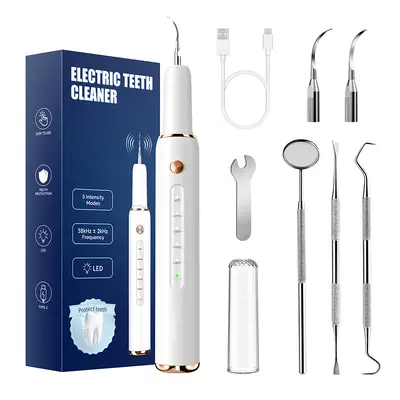 Ultrasonic Tartar Remover, Electric Teeth Cleaner and Water Flosser - 7