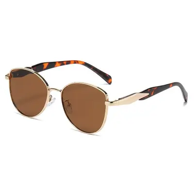 Men's Metal Sunglasses, UV Protection Cat-Eye Style, Multicolor - 9