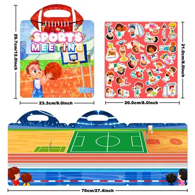 Kinder-Stillbuch mit 3D-Laser-Stickern, kognitives Spielzeug - 2