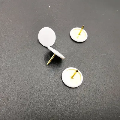 Beyaz Kaplamalı Raptiye, El Yapımı DIY ve Mantar Pano İçin, 500 Adet