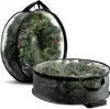 Transparent PVC Christmas Wreath Zipper Storage Bag - 7