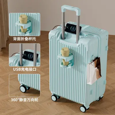 Robuster Trolley-Koffer mit Zahlenschloss und Universalrollen - 10