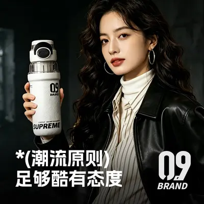 316 Stainless Steel Insulated Water Bottle with Handle, Large Capacity - 4