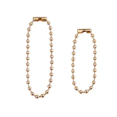 Silver Metal Bead Chain 10cm and 12cm for DIY Jewelry - 8