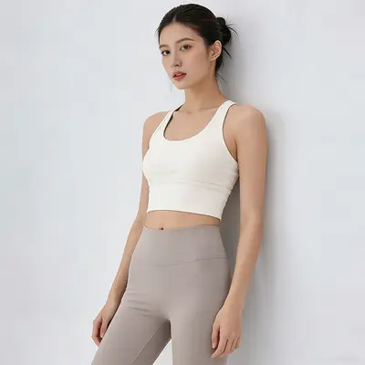 High-Support Women's Running Sports Bra, Shockproof, Shaping, for Pilates and Yoga - 4