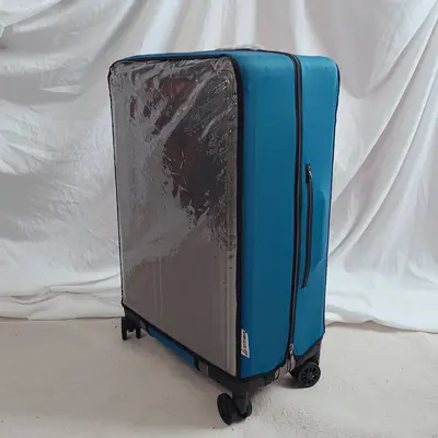 Elastic luggage dust cover PVC transparent travel trolley suitcase protective cover without need to remove suitcase case - 12