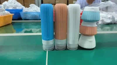 Travel Leak-Proof Silicone Bottle Set 8-Piece Multicolor Outdoor - 11
