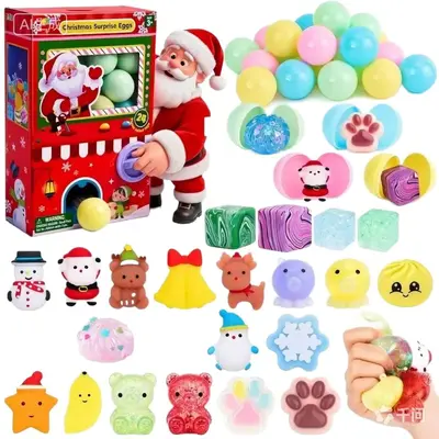 Gachapon Squishy Toys Advent Calendar with Gacha Capsule Machine