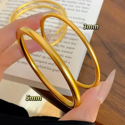 Vietnamese sand gold solid bracelet imitation gold - 3