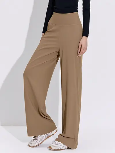 High-Waist-Sporthose mit geradem Bein, für Laufen und Fitness - 11