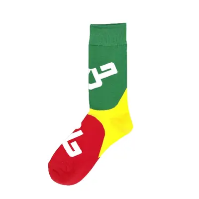 Happy Sock Damen-Socken mittellang, Cartoon-Motiv, College-Stil