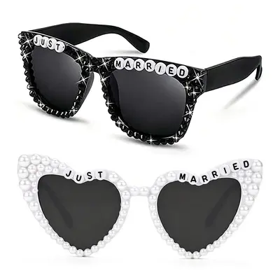 Just Married Groom Wedding Decoration Party Glasses