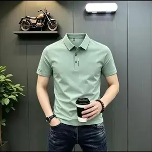 Men's Summer Quick-Dry Short Sleeve Printed Polo Shirt, Breathable - 11