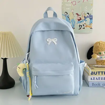 Neuer Cross-Border Schulrucksack Mittelstufe Schülerinnen Hochwertig Schmetterling Schleife Doppelschultergurt Großes Fassungsvermögen Leicht Laptop-Rucksack Reise - 9