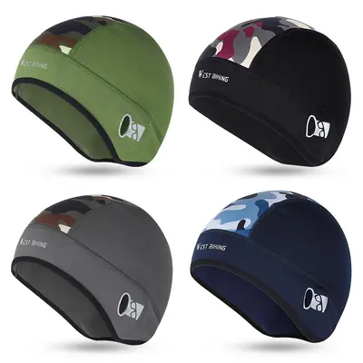 Winter Cycling Camouflage Cap, Fleece, Windproof, Helmet Liner with Face Opening - 6