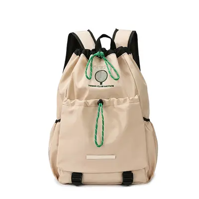 Badminton Sports Bag with Large Capacity and Drawstring Outdoor Backpack - 7
