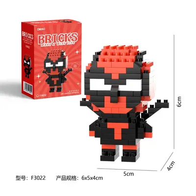 Micro particle building blocks set, children's assembly - 9