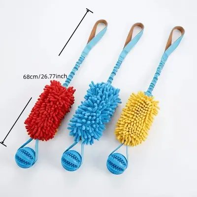 Peluş köpek çiğneme oyuncağı, dayanıklı ve sesli - 4