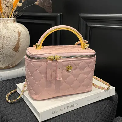 Elmas Kapitoneli Kova Çanta, Küçük Chanel Tarzı, Kadın Askılı Çanta - 4