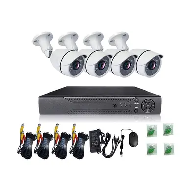 5MP security camera kit, AHD, waterproof, 4-piece