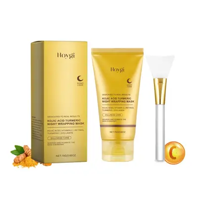 HOYGI Turmeric Collagen Peel-Off Face Mask, Gentle Cleanser and Moisturizer - 5