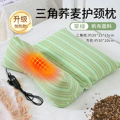 Triangular cervical pillow with buckwheat shell - 9