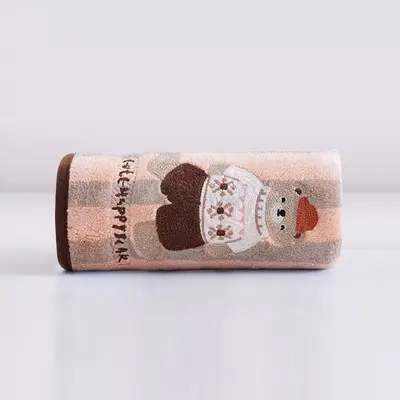 Animal Paradise Towel Set Cartoon Embroidered Coral Fleece Bath Towels Highly Absorbent Quick-Drying Shed-Resistant - 11