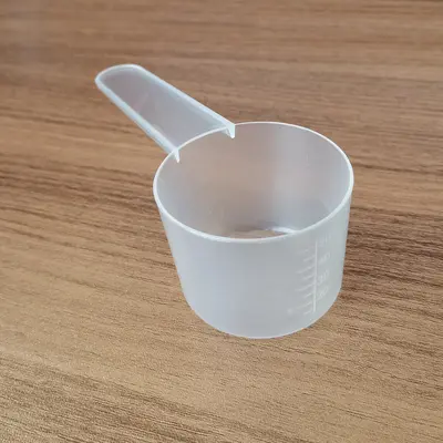 Toz kaşık PP ilaç kantitatif kaşık çamaşır deterjanı 20/25g 30g şeffaf plastik kaşık pişirme ölçüm kaşığı ölçekli - 12