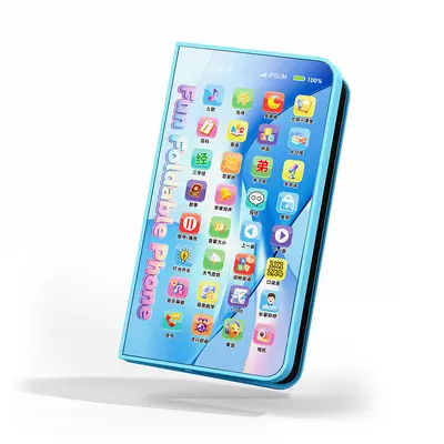 Foldable Children's Toy Phone with Writing Function, Chewable Baby Educational Model