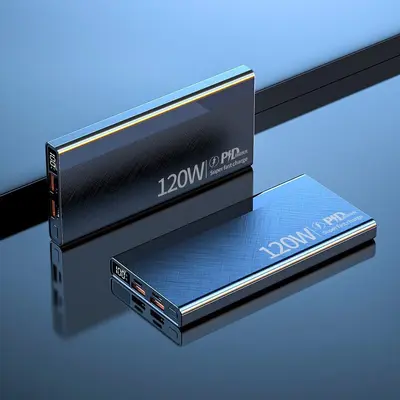 3C sertifikalı 120W süper hızlı şarj 20000 mAh büyük kapasiteli taşınabilir şarj cihazı cep telefonu taşınabilir powerbank toptan
