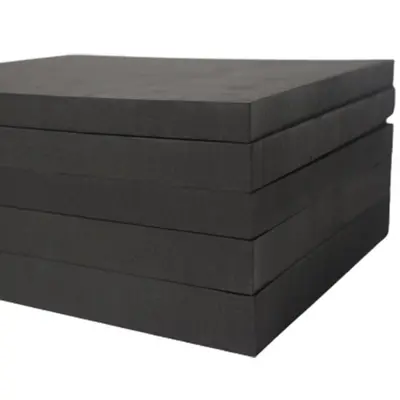 38 Degree Black EVA Foam Sheet, Shock-Resistant, for Die-Cutting