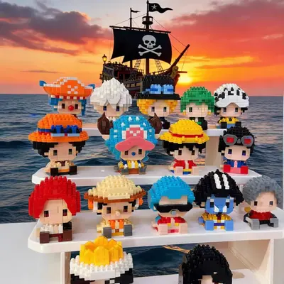 Lego Compatible One Piece Pirate Ship Anime Character Figure Building Set - 1