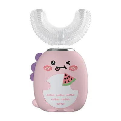 Dinosaur Design Children's Electric Toothbrush, Rechargeable and Waterproof, Ages 3-12 - 6