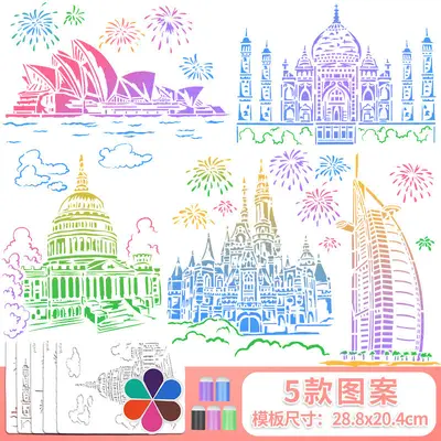 外贸儿童益智玩具创意手工DIY制作材料幼儿园海绵手指套绘画套装 - 11