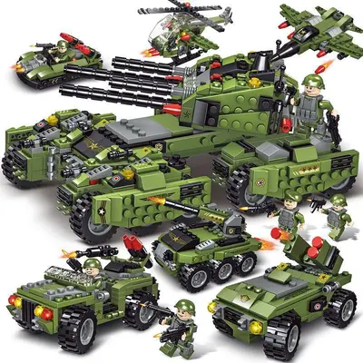 Eagle Special Forces Aircraft Carrier Military Building Block Set for Boys - 10