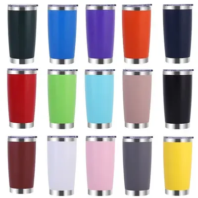 304 Paslanmaz Çelik Araç İçi Termos Bardak, 20 oz, Vakumlu Çift Katman - 2