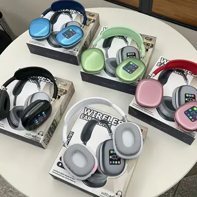 Grenzüberschreitend 2026 neues Modell P9 kabellose Over-Ear-Kopfhörer mit farbigem Bildschirm, extra lange Akkulaufzeit, Großhandel, direkt vom Hersteller