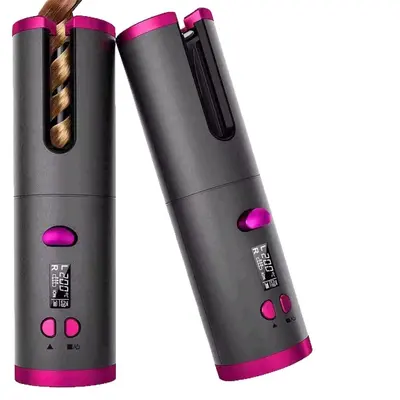 Cross-border Wireless Curling Iron Household Rechargeable Fully Automatic Smart Lazy Hair Curler Handheld Multifunctional Straightener