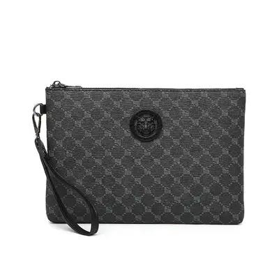 Men's large capacity business handbag, woven - 11