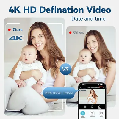 Wireless security camera, HD night vision, smart monitoring