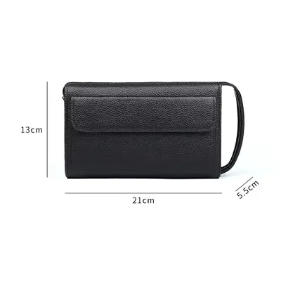 Herren-Clutch aus Echtleder mit Fingerabdruckschloss, diebstahlsicher - 6