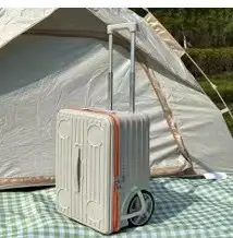 All-Aluminum Trolley Suitcase with Large All-Terrain Wheels - 6
