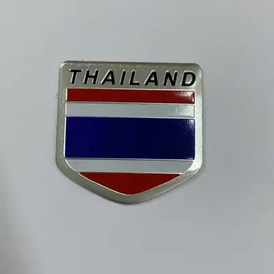 3D-Thailand-Flaggen-Emblem aus Aluminiumlegierung für Autokarosserie